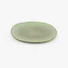 Plato de postre de gres verde Beget Ø20cm^Casa Viva Discount