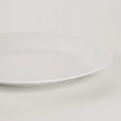 Plato de postre de porcelana blanca Basic Ø19cm^Casa Viva Clearance
