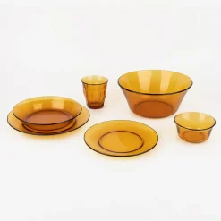 Plato de postre de vidrio opal Lys Ambar Duralex Picardie Ø19cm^Casa Viva