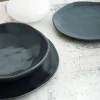 Plato hondo de cerámica negro Cosmos Ø22cm^Casa Viva Hot