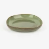Plato hondo de gres verde Beget Ø21cm^Casa Viva New