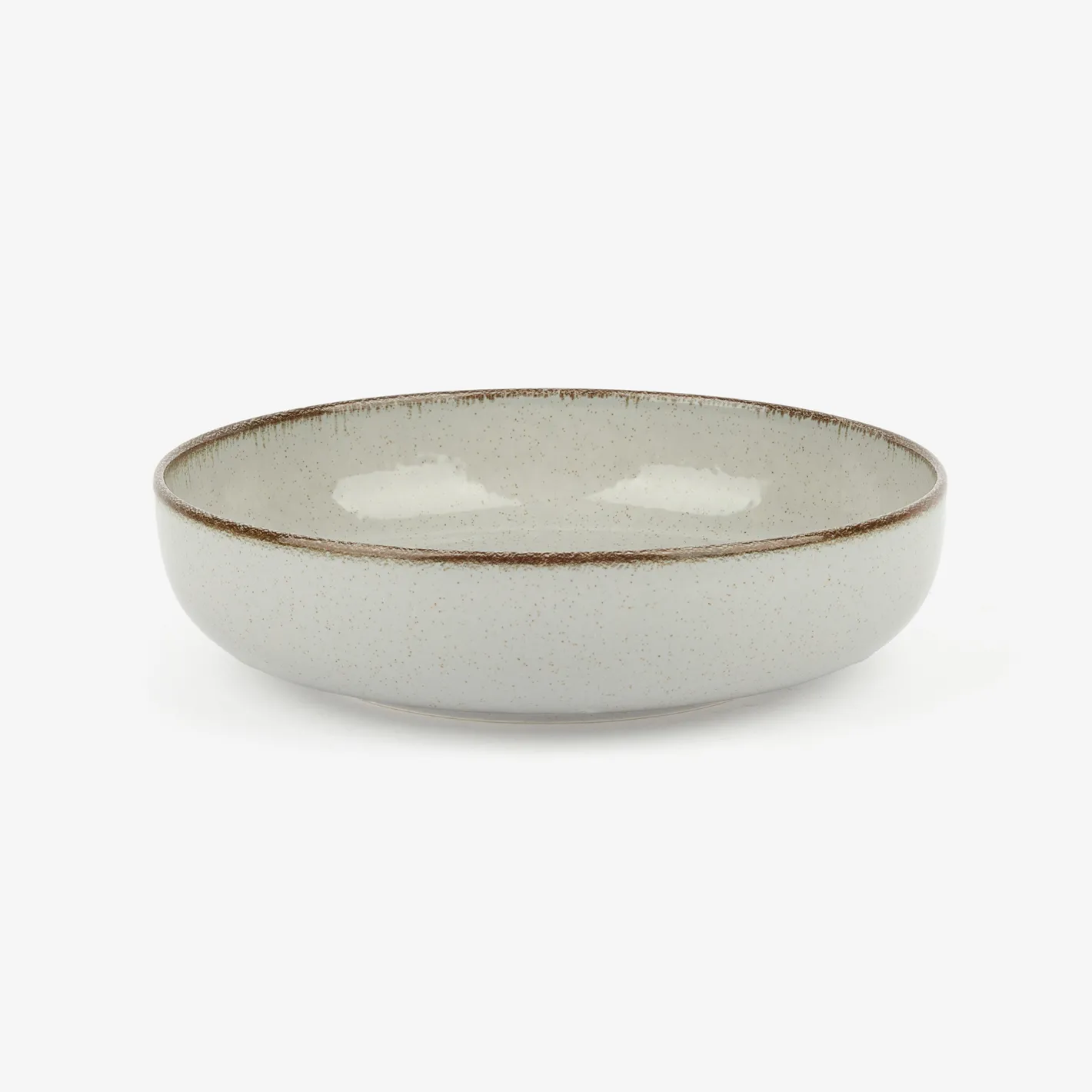 Plato hondo de porcelana gris Olite Ø19cm^Casa Viva Sale