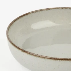 Plato hondo de porcelana gris Olite Ø19cm^Casa Viva Sale
