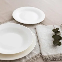 Plato postre porcelana blanca Vetra Ø20cm^Casa Viva Online