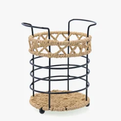 Portautensilios de cocina de acero y cuerda Ø11cm Aris^Casa Viva New