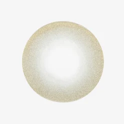 Portavelas de cristal dorado con purpurina Ø15cm^Casa Viva Outlet