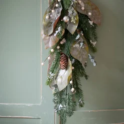 Rama de pino con bolas plateadas 72cm^Casa Viva