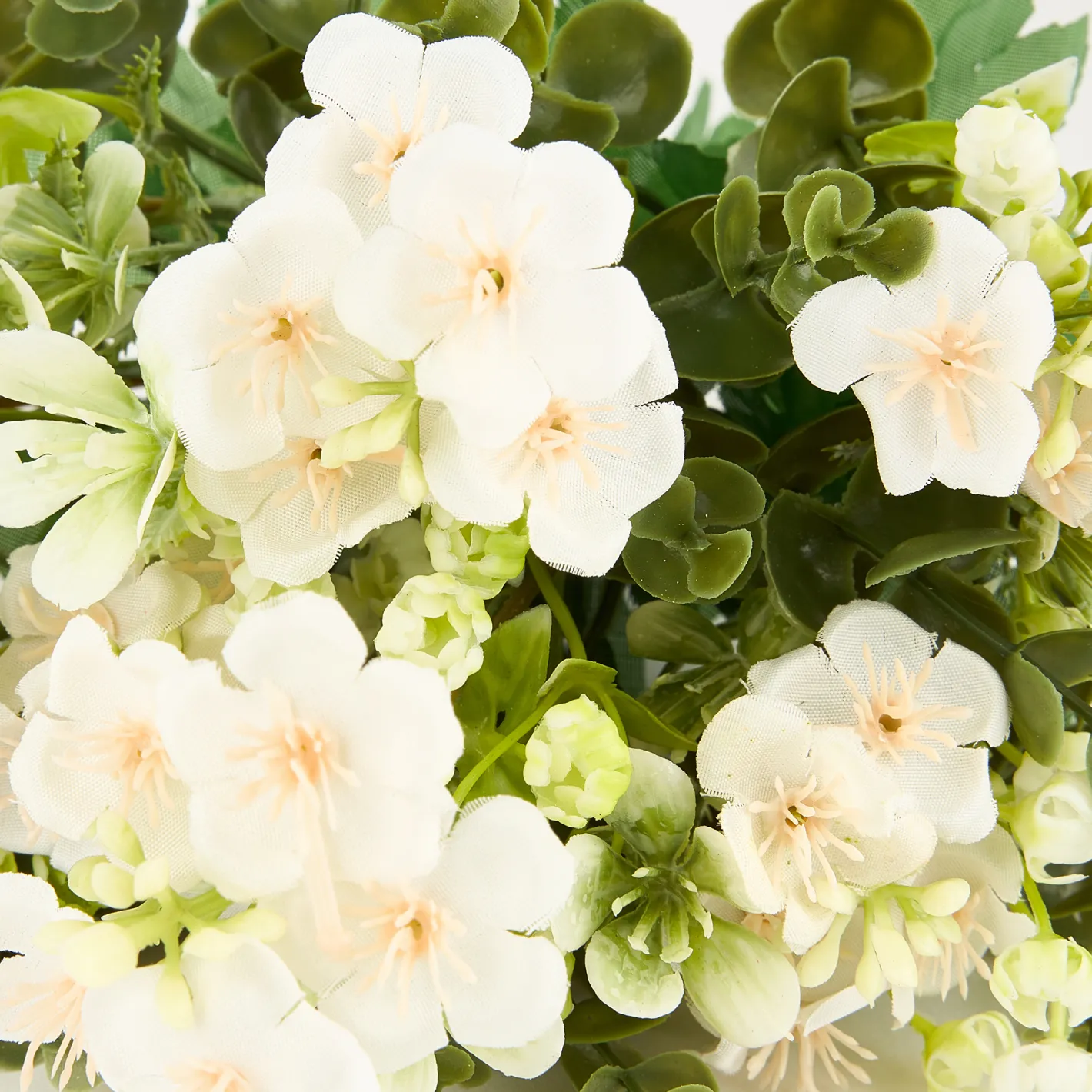 Ramo de flores pequeñas artificiales blanco 40cm^Casa Viva Best