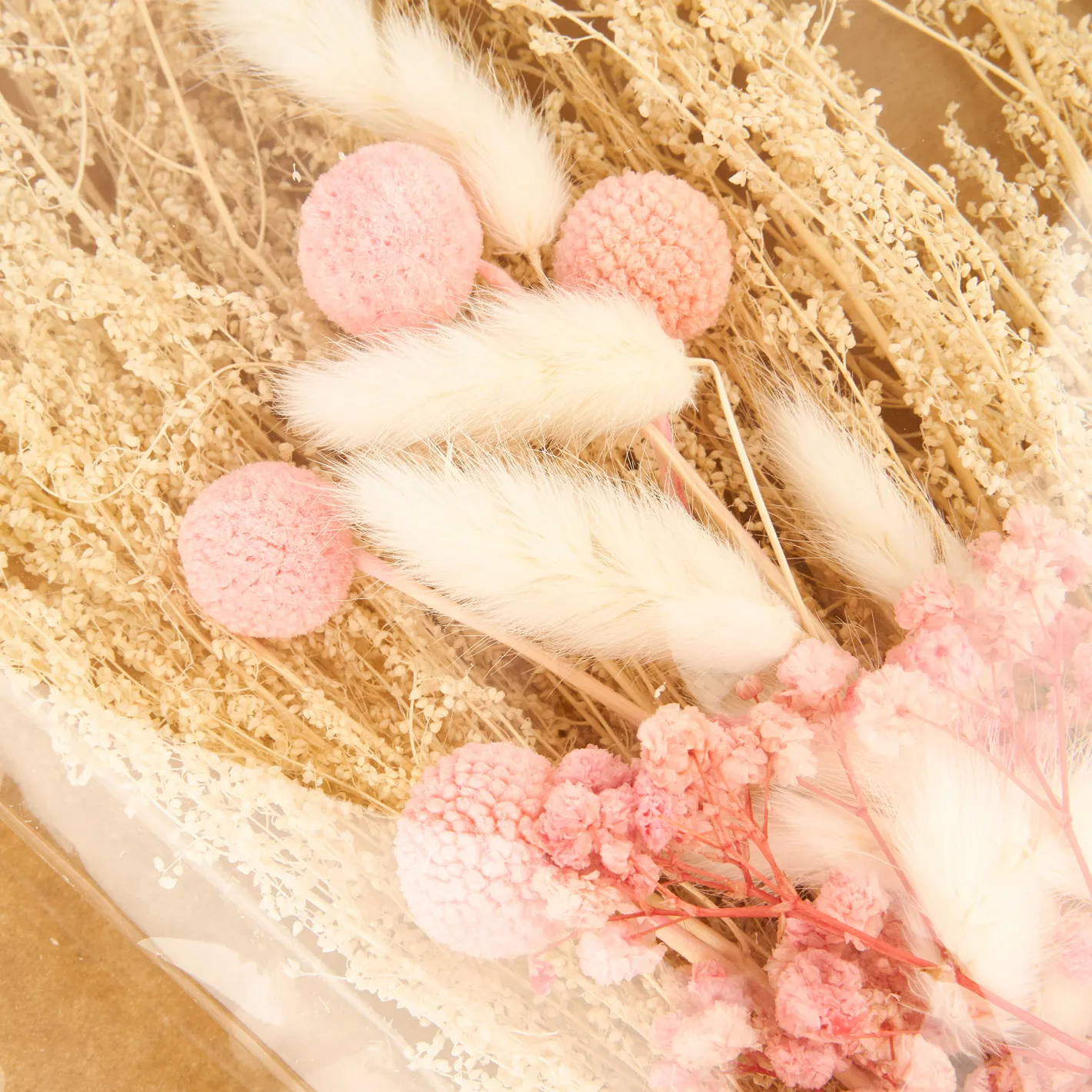 Ramo de flores secas rosa 75cm^Casa Viva Outlet