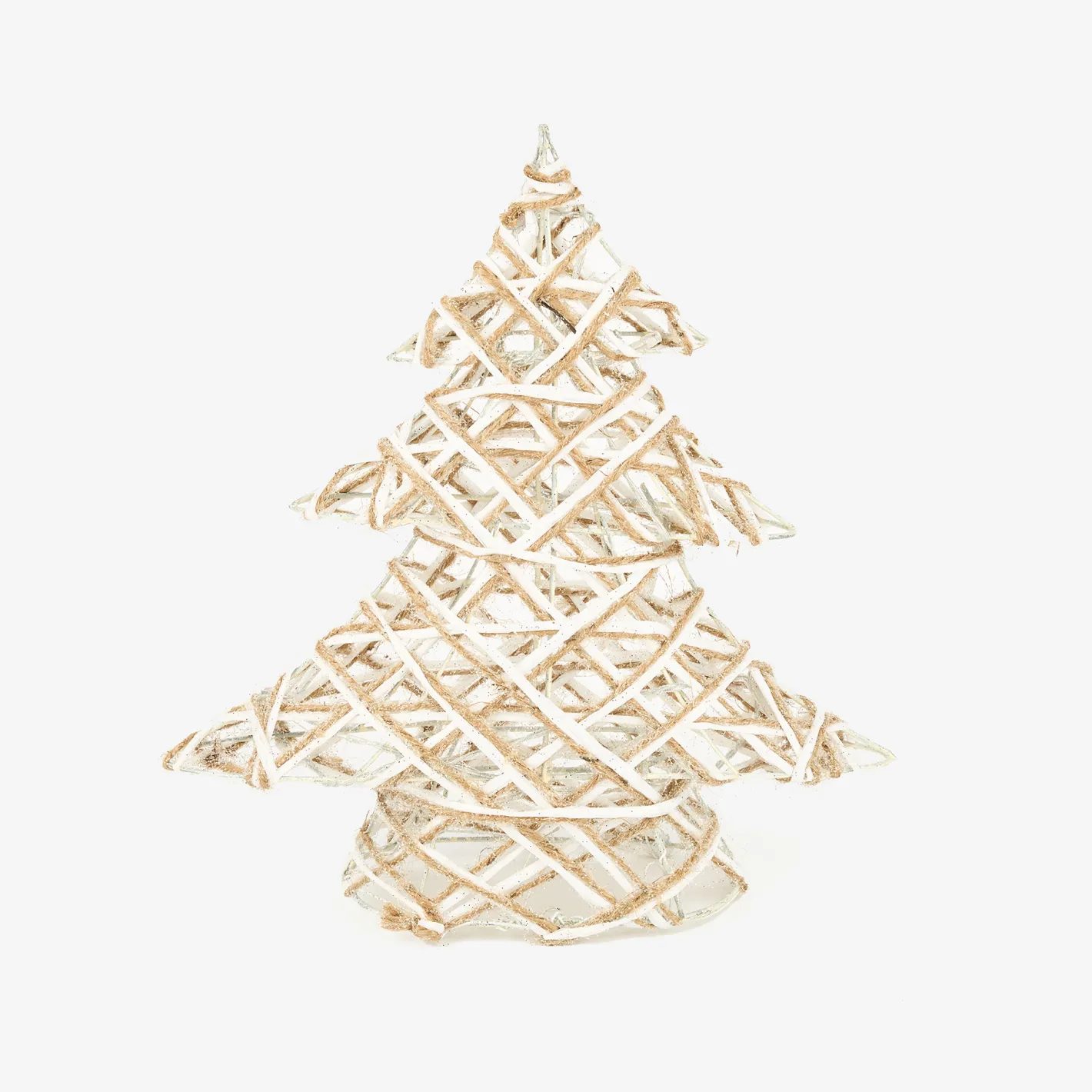 Árbol decorativo con luz LED gris 30cm^Casa Viva Online