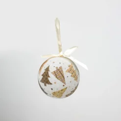 Set de 6 bolas decorativas doradas Árboles 7,5cm^Casa Viva New