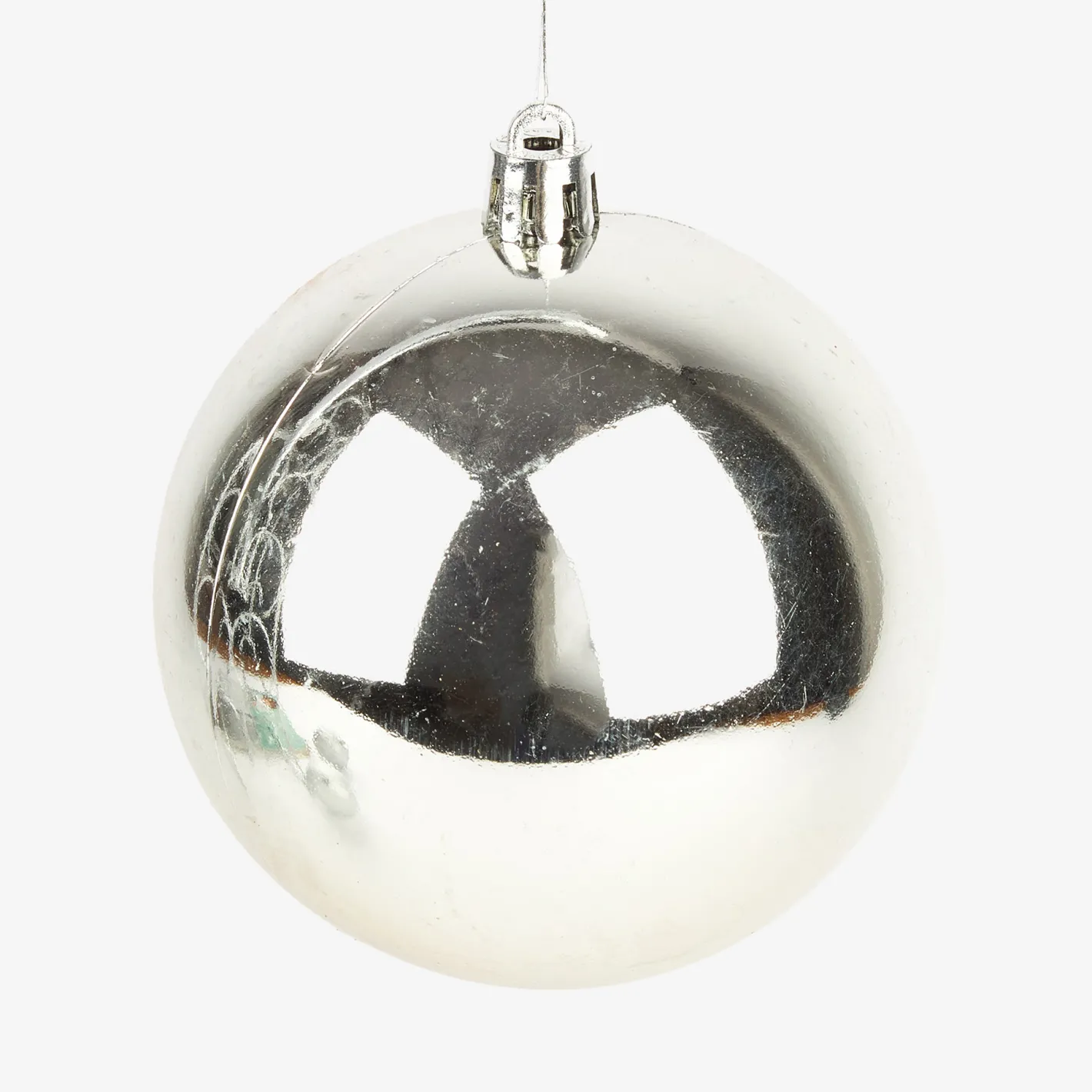 Set de 6 bolas decorativas plateadas Ø8cm^Casa Viva Discount