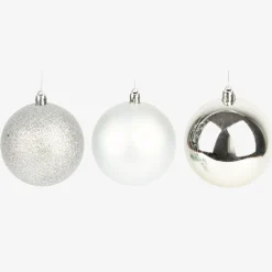 Set de 6 bolas decorativas plateadas Ø8cm^Casa Viva Discount