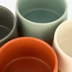 Set de 4 boles de gres de colores Ø9x5cm^Casa Viva Outlet