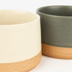 Set de 4 boles de gres de colores Ø9x5cm^Casa Viva Outlet