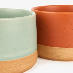 Set de 4 boles de gres de colores Ø9x5cm^Casa Viva Outlet