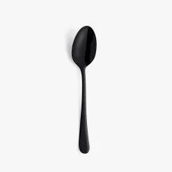 Set de 12 cucharas de postre de acero inoxidable negro 19cm Zafra^Casa Viva