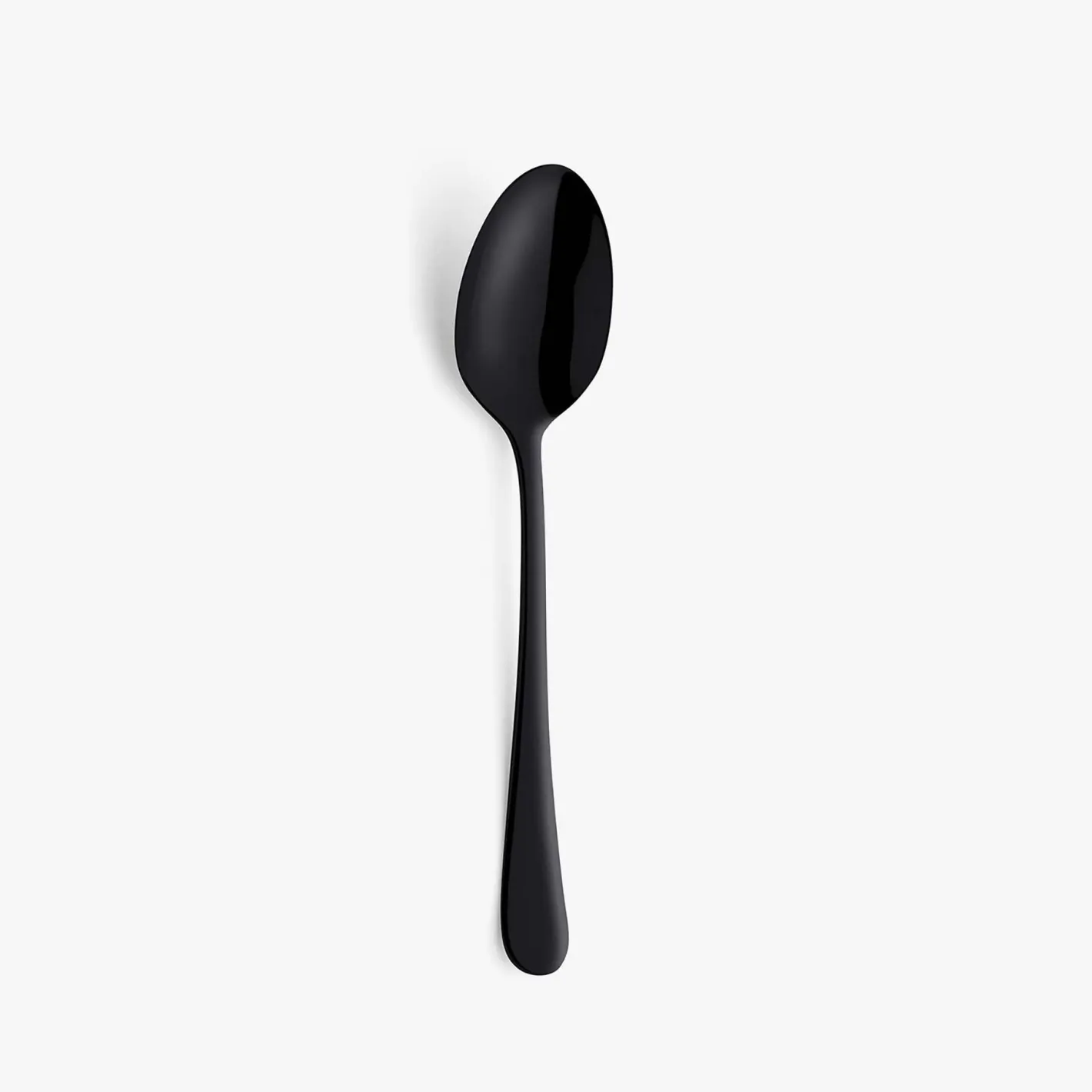 Set de 12 cucharas de postre de acero inoxidable negro 19cm Zafra^Casa Viva