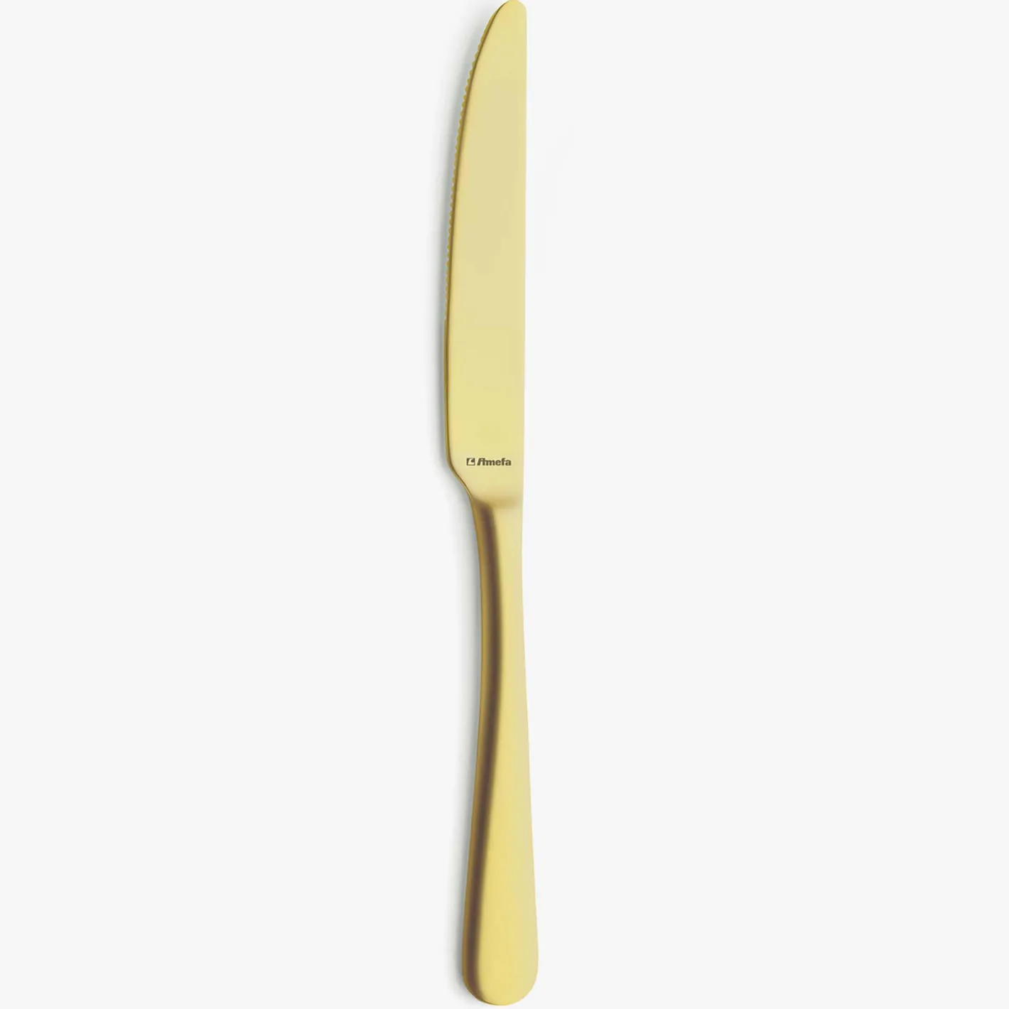 Set de 12 cuchillos de mesa de acero inoxidable dorado 24cm Zafra^Casa Viva Hot