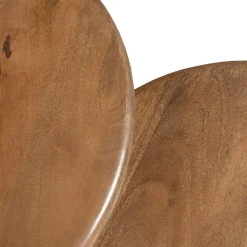 Set de 2 mesas auxiliares de madera Munich Ø60/45cm Clau&Chloe^Casa Viva Outlet