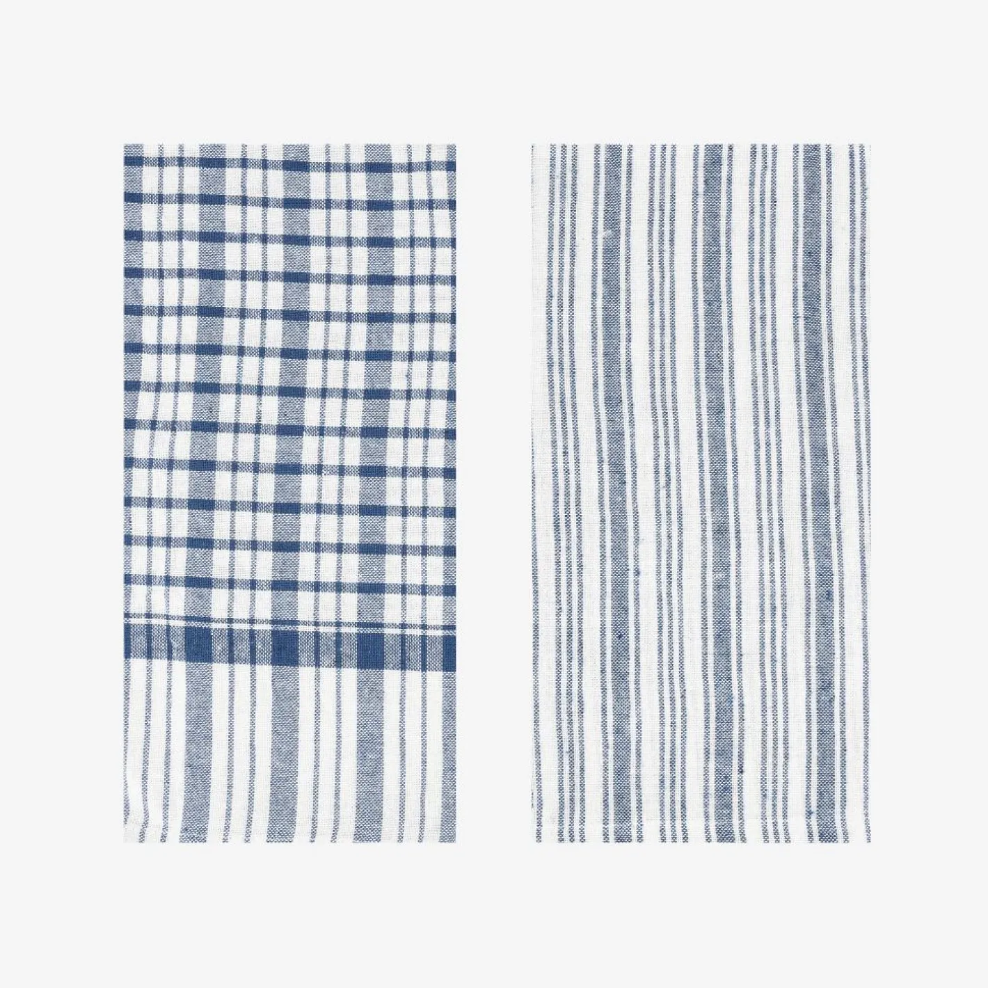 Set de 2 paños de algodón con rayas azules Midson45x65cm^Casa Viva Sale