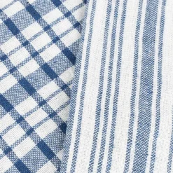 Set de 2 paños de algodón con rayas azules Midson45x65cm^Casa Viva Sale