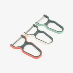 Set de 3 peladores de acero inoxidable y plástico 12cm^Casa Viva Sale