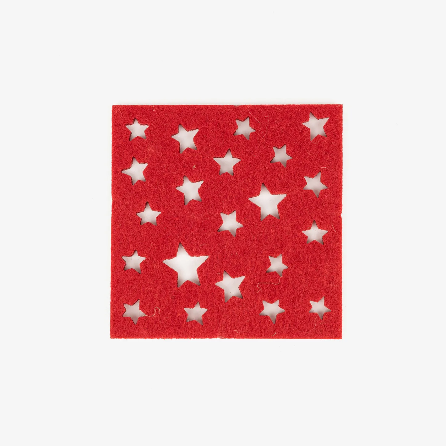 Set de 4 posavasos fieltro Estrellas 10x10cm^Casa Viva Sale