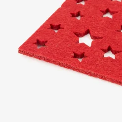 Set de 4 posavasos fieltro Estrellas 10x10cm^Casa Viva Sale