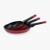 Set de 3 sartenes aluminio prensado Sabor 18/22/26cm Pyrex^Casa Viva Online