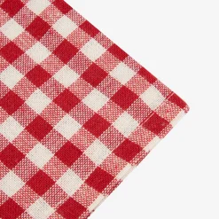 Set de 2 servilletas de algodón rojo Vichy 43x43cm^Casa Viva Hot