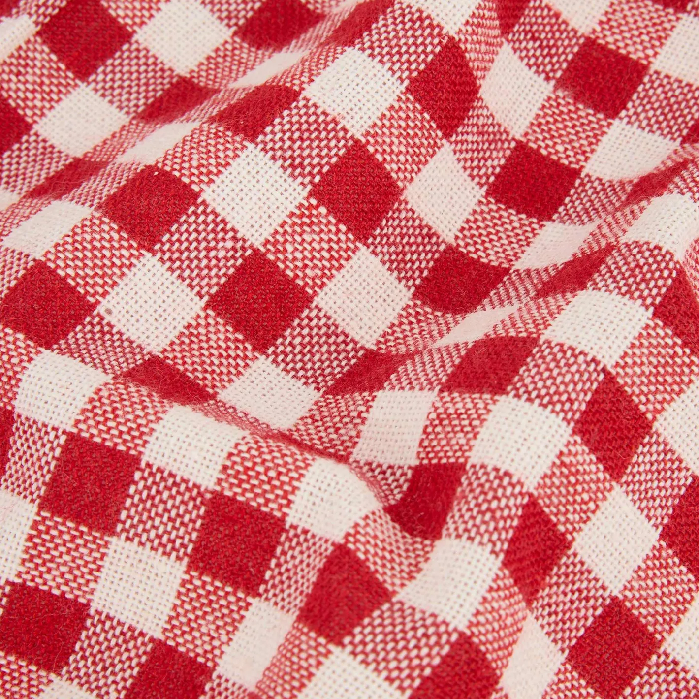 Set de 2 servilletas de algodón rojo Vichy 43x43cm^Casa Viva Hot