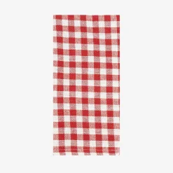 Set de 2 servilletas de algodón rojo Vichy43x43cm^Casa Viva New