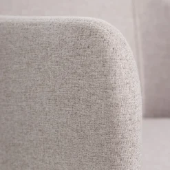 Set de 2 sillas de comedor con reposabrazos de metal beige Caleb 52x53x77cm^Casa Viva Best