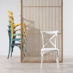 Set de 4 sillas de comedor blanco Cassie 48x43x91cm^Casa Viva Clearance