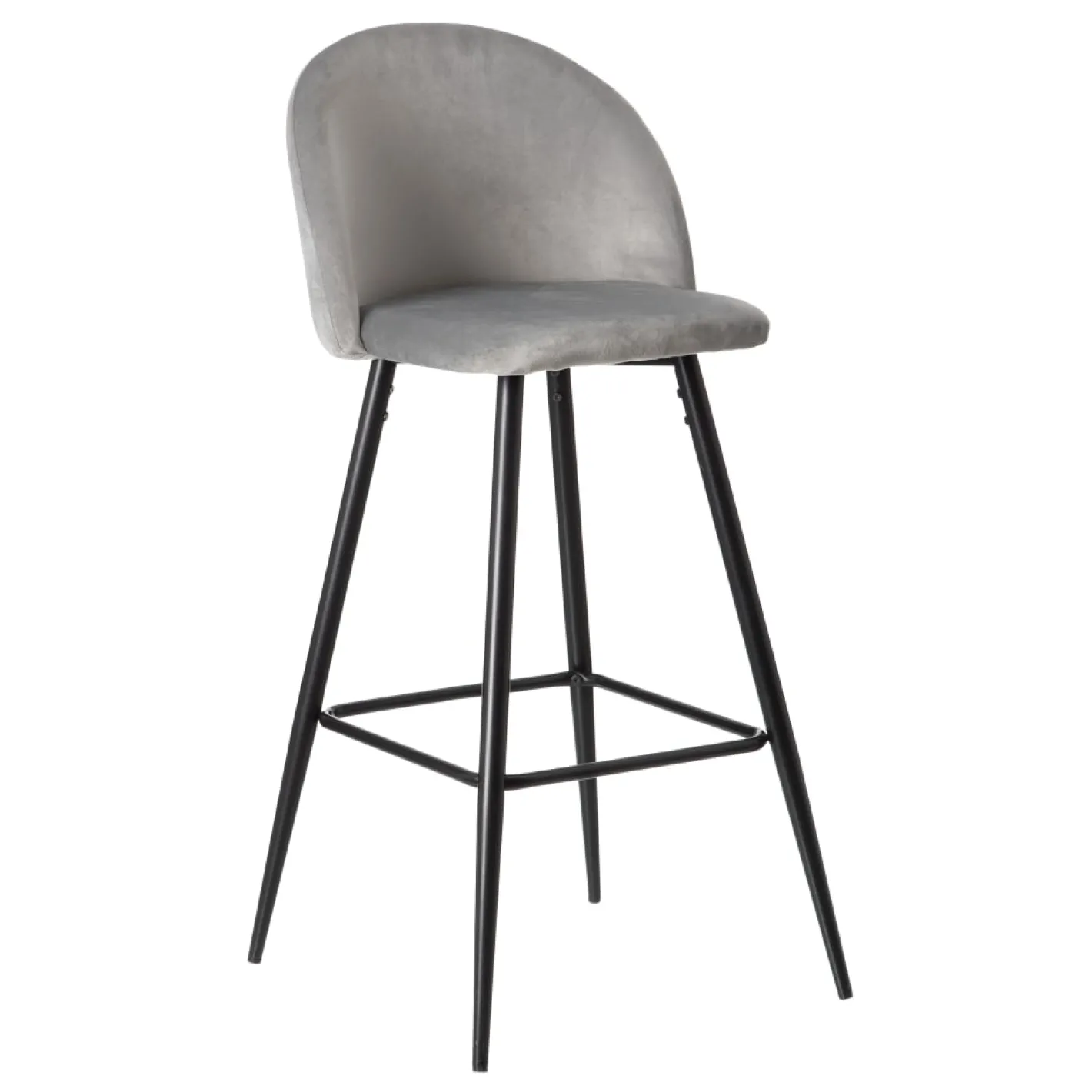 Set de 2 taburetes altos de metal gris Caleb 40x48x102cm^Casa Viva Best