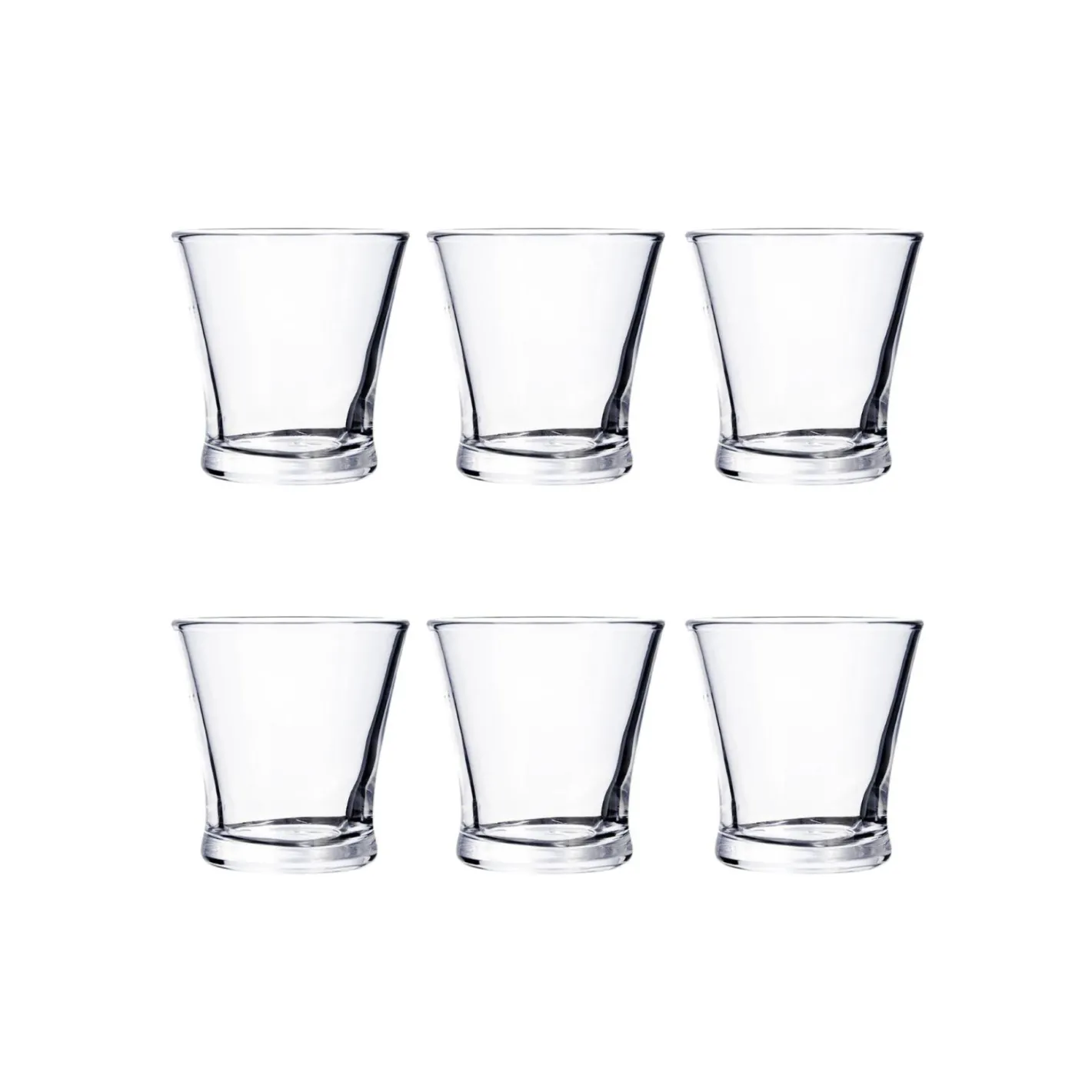 Set de 6 vasos de cristal de carajillo 10cl^Casa Viva Sale