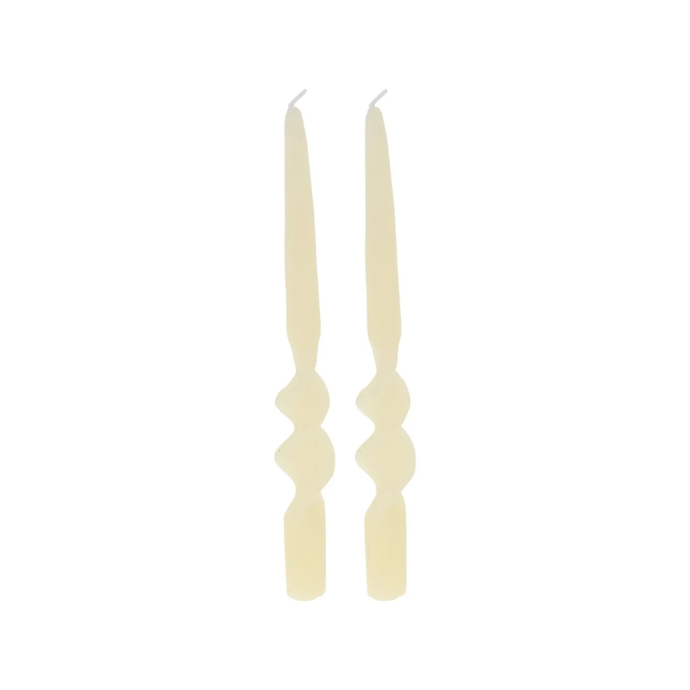 Set de 2 velas candelabro blanco 26cm^Casa Viva Hot