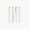 Set de 4 velas candelabro blancas 26cm^Casa Viva New