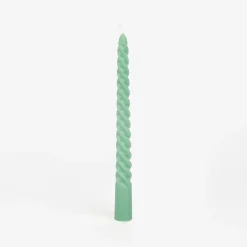 Set de 6 velas decorativas para candelabro verde Ø2x20cm^Casa Viva Clearance