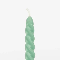 Set de 6 velas decorativas para candelabro verde Ø2x20cm^Casa Viva Clearance