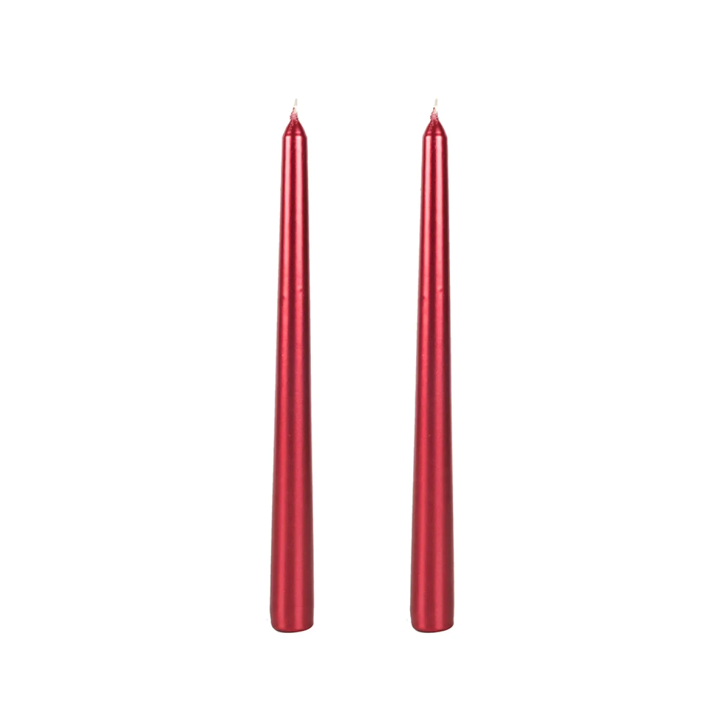 Set de 2 velas para candelabro rojo 25cm^Casa Viva Hot