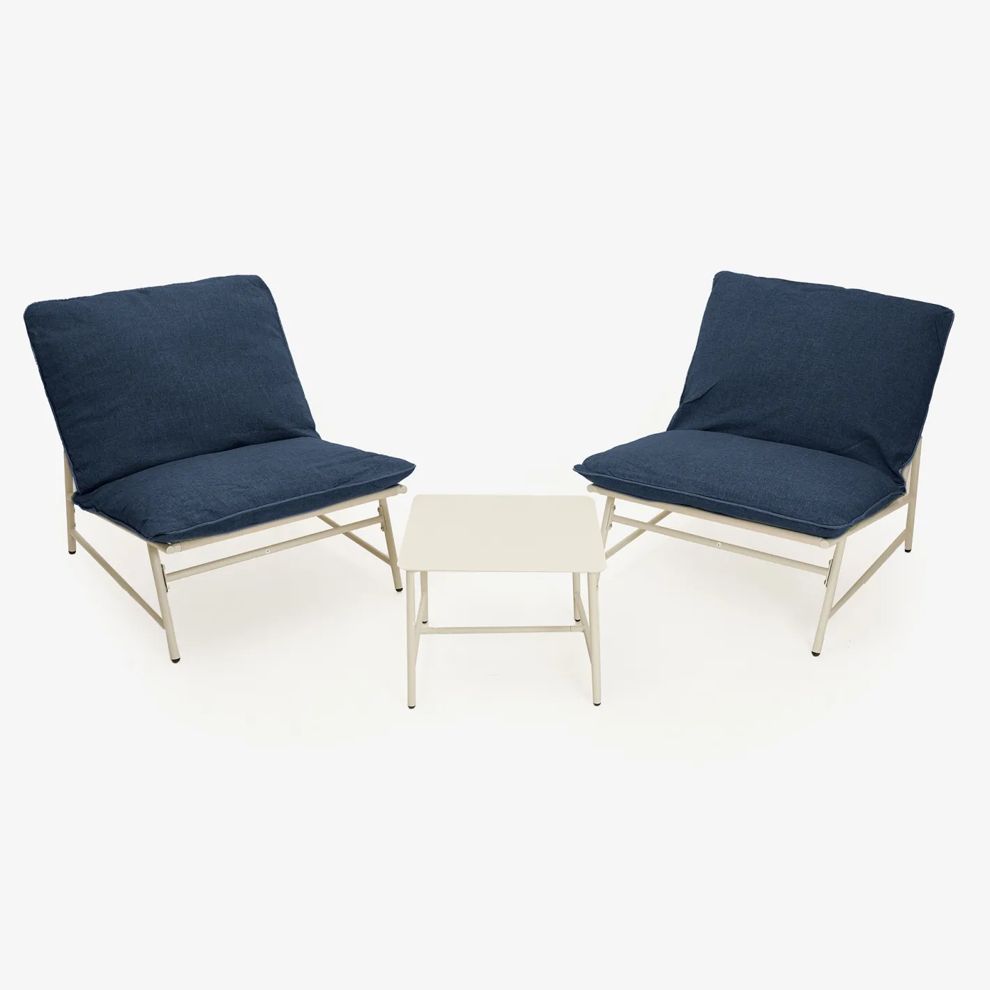 Set de jardín de 3 piezas acero inoxidable azul Citera^Casa Viva Online