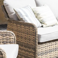 Set de jardín de 4 piezas de ratán sintético Lanai^Casa Viva Clearance