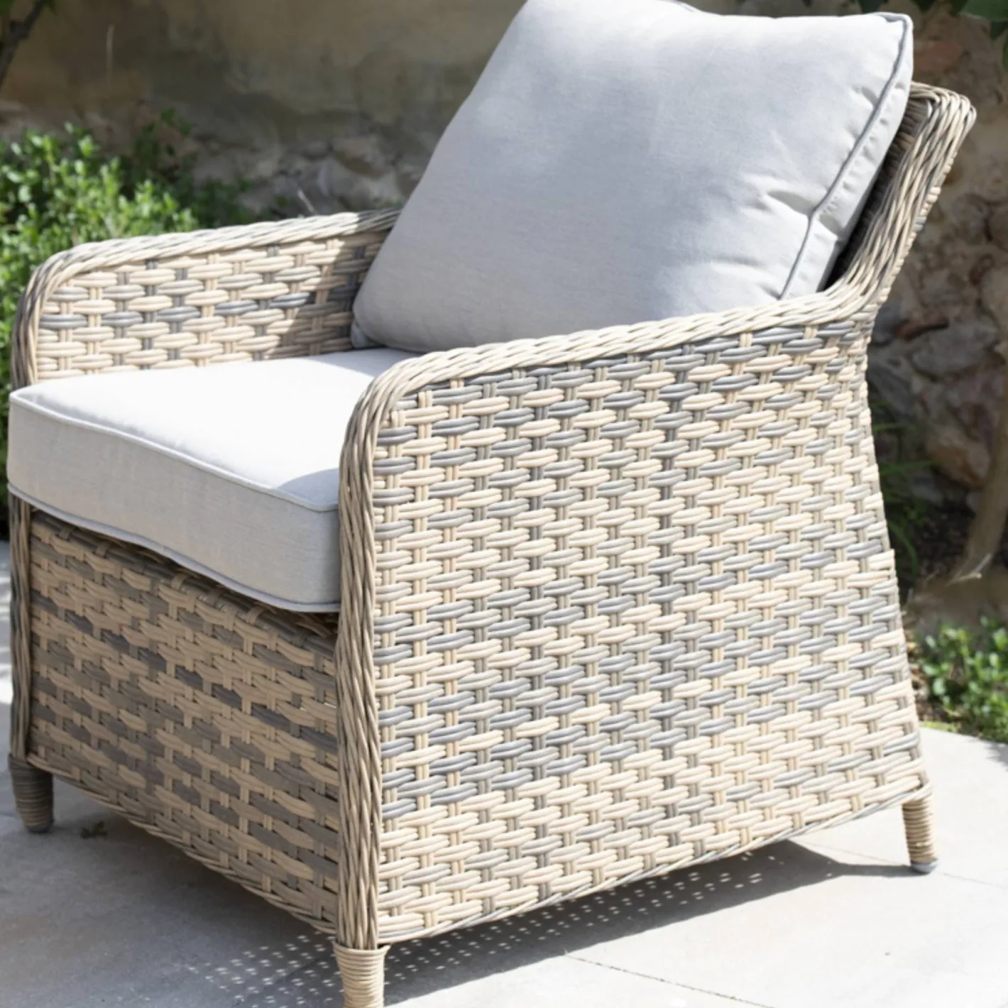 Set de jardín de 4 piezas de ratán sintético Lanai^Casa Viva Clearance