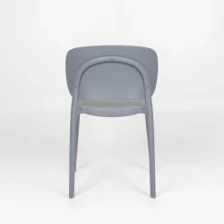 Silla de comedor apilable gris Daniela 50x49x77,5cm^Casa Viva New