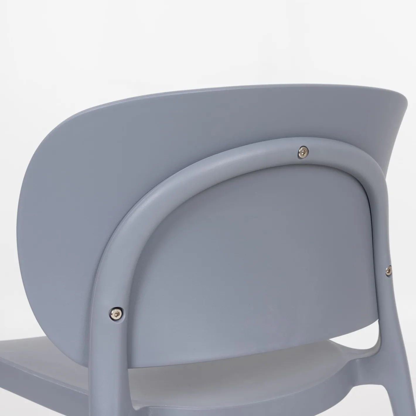 Silla de comedor apilable gris Daniela 50x49x77,5cm^Casa Viva New