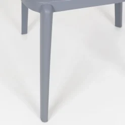 Silla de comedor apilable gris Daniela 50x49x77,5cm^Casa Viva New