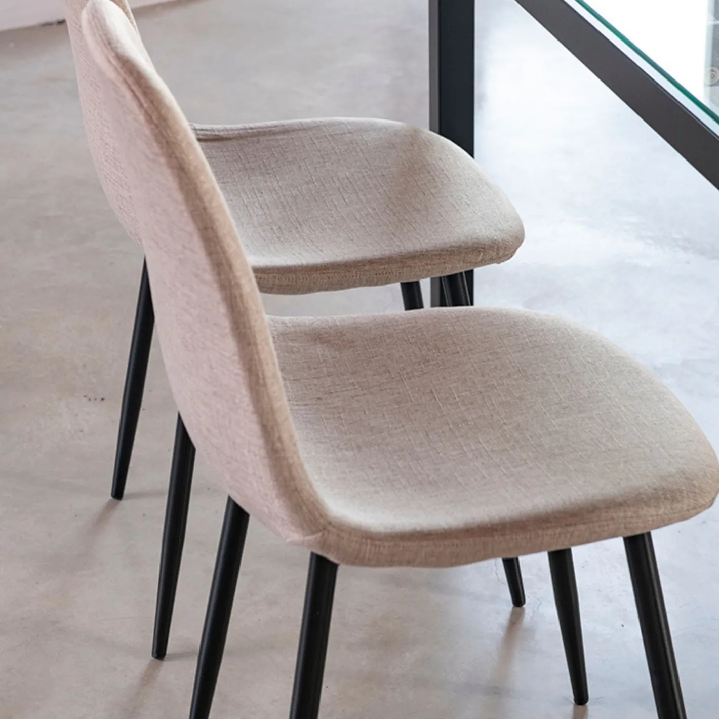 Silla de comedor beige arena Concept 45x55x86cm^Casa Viva Online