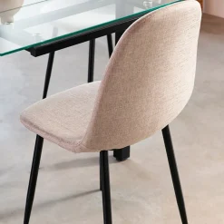 Silla de comedor beige arena Concept 45x55x86cm^Casa Viva Online